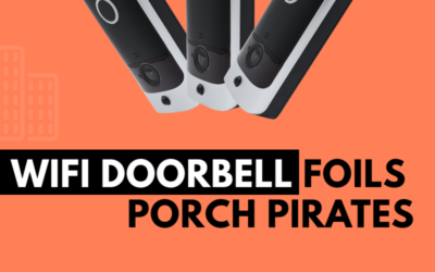 Zirozi WiFi Video Doorbell Foils Porch Pirates