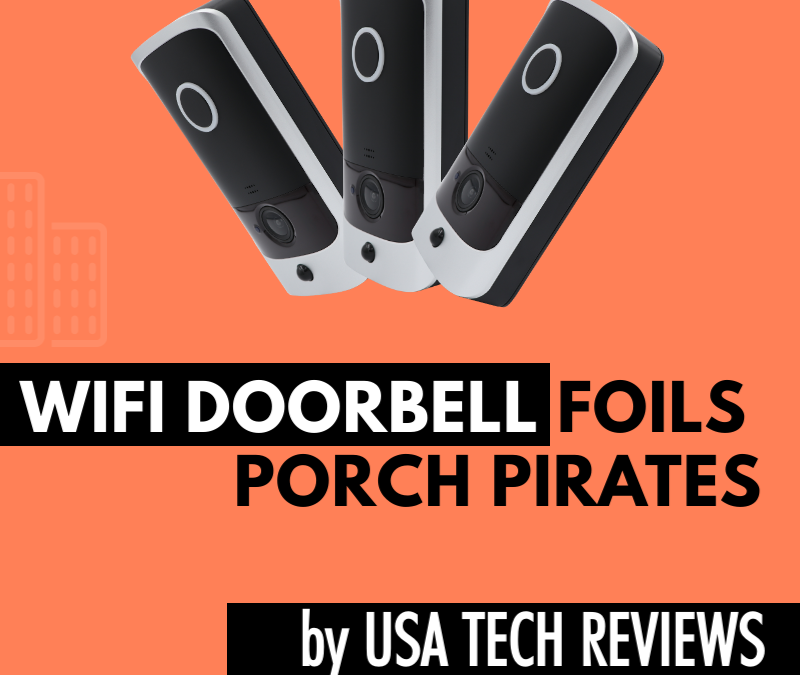 Zirozi WiFi Video Doorbell Foils Porch Pirates